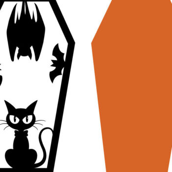 Intra απο ξύλο plywood 3mm-4mm πάχος - Halloween Coffins Μεταλλική Τέχνη τοίχου Δίασταση 40x50 cm INTRAFABR-105155155 - Image 3