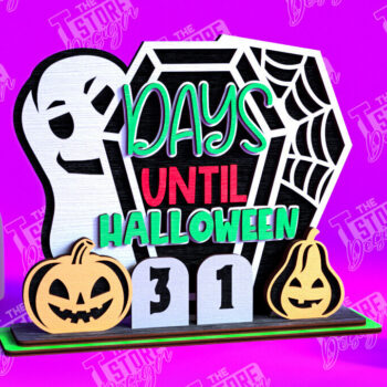 Intra απο ξύλο plywood 3mm-4mm πάχος - Πακέτο ημερολογίου αντίστροφης μέτρησης για το Halloween |CNC Δίασταση 15x15 cm INTRAFABR-103932012 - Image 3