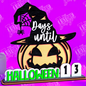 Intra απο ξύλο plywood 3mm-4mm πάχος - Πρότυπο ημερολογίου αντίστροφης μέτρησης αποκριών Δίασταση 15x15 cm INTRAFABR-103931677 - Image 1