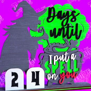 Intra απο ξύλο plywood 3mm-4mm πάχος - Πρότυπο ημερολογίου αντίστροφης μέτρησης αποκριών Δίασταση 15x15 cm INTRAFABR-103931670 - Image 1