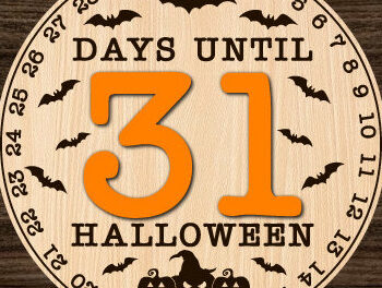 Intra απο ξύλο plywood 3mm-4mm πάχος - Πακέτο αποκοπής λέιζερ αντίστροφης μέτρησης για το Halloween Δίασταση 15x15 cm INTRAFABR-81062093 - Image 4