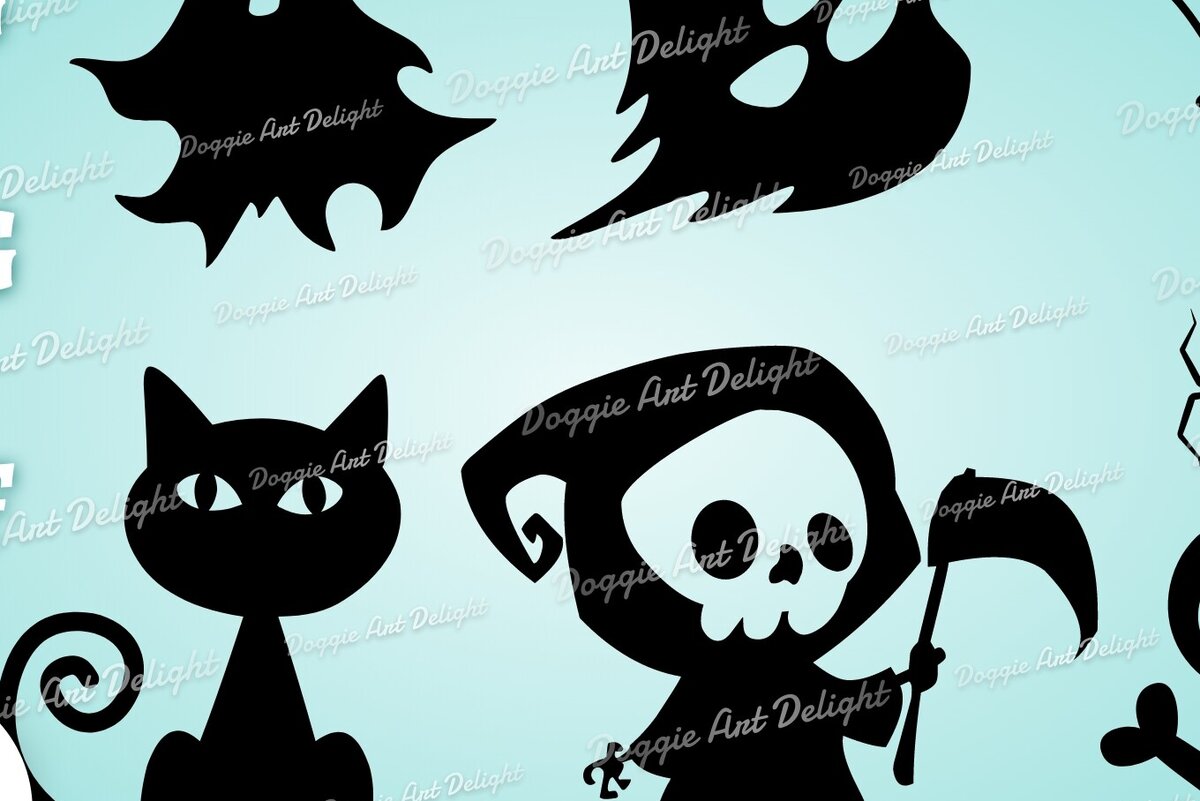 Intra απο ξύλο plywood 3mm-4mm πάχος - Πακέτο Halloween Cricut  Δίασταση 15x15 cm INTRAFABR-79743008