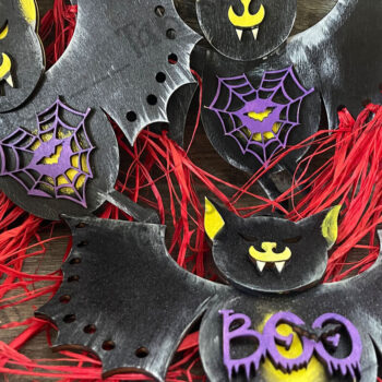 Intra απο ξύλο plywood 3mm-4mm πάχος - Halloween Cute Bat Laser Cut Δίασταση 6x6 cm INTRAFABR-78191329 - Image 1