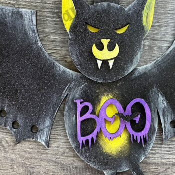 Intra απο ξύλο plywood 3mm-4mm πάχος - Halloween Cute Bat Laser Cut Δίασταση 6x6 cm INTRAFABR-78191329 - Image 3