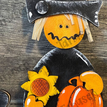 Intra απο ξύλο plywood 3mm-4mm πάχος - Halloween Cute Scarecrow Laser  Δίασταση 6x6 cm INTRAFABR-78190648 - Image 1