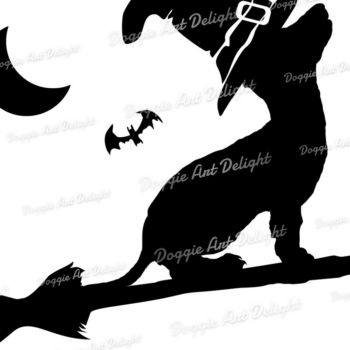 Intra απο ξύλο plywood 3mm-4mm πάχος - Halloween Dachshund Puppy Dog Png Δίασταση 15x15 cm INTRAFABR-77652687 - Image 1