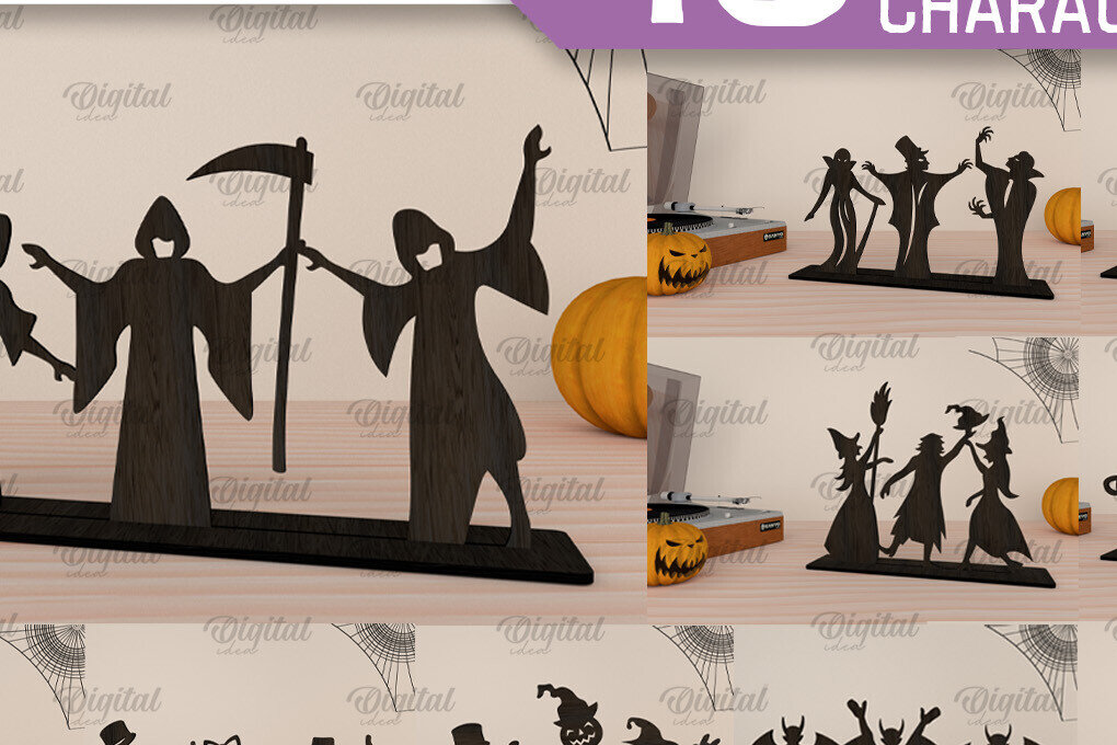 Intra απο ξύλο plywood 3mm-4mm πάχος - Πακέτο λέιζερ χορευτικών χαρακτήρων αποκριών Δίασταση 15x15 cm INTRAFABR-105332699