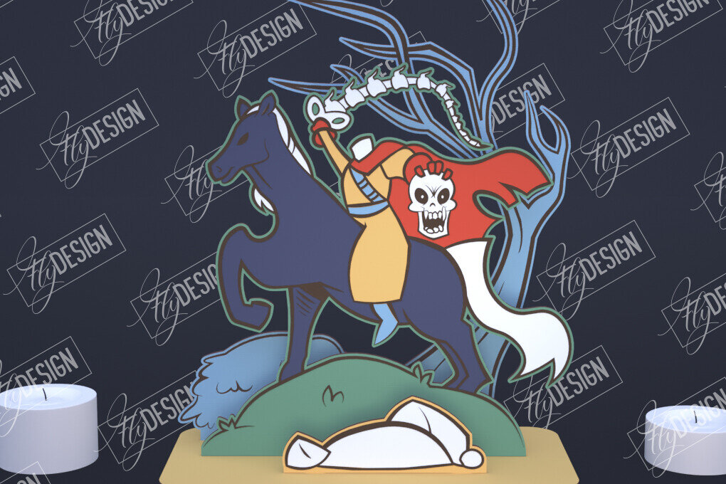 Intra απο ξύλο plywood 3mm-4mm πάχος - Διακόσμηση αποκριών | 3D σκηνή αποκριών Δίασταση 15x15 cm INTRAFABR-104059343