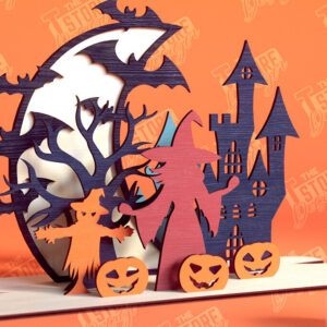 Intra απο ξύλο plywood 3mm-4mm πάχος - Διακόσμηση αποκριών | 3D σκηνή αποκριών|CNC Δίασταση 15x15 cm INTRAFABR-103793029