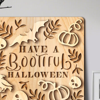 Intra απο ξύλο plywood 3mm-4mm πάχος - Halloween Decor 6 σχέδια Δίασταση 15x15 cm INTRAFABR-77803813 - Image 2