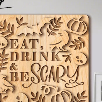 Intra απο ξύλο plywood 3mm-4mm πάχος - Halloween Decor 6 σχέδια Δίασταση 15x15 cm INTRAFABR-77803813 - Image 3