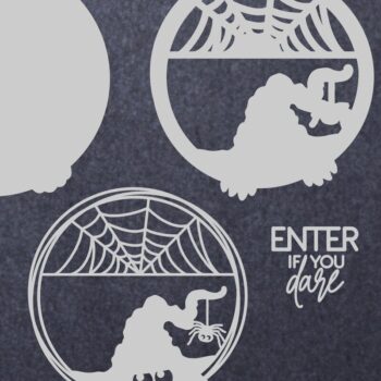 Intra απο ξύλο plywood 3mm-4mm πάχος - Halloween Decor, Μπείτε αν τολμάτε Δίασταση 15x15 cm INTRAFABR-16799346 - Image 2