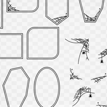 Intra απο ξύλο plywood 3mm-4mm πάχος - Κορνίζες διακόσμησης αποκριών | Τρομακτικό Png Δίασταση 20x25 cm INTRAFABR-104712518 - Image 2