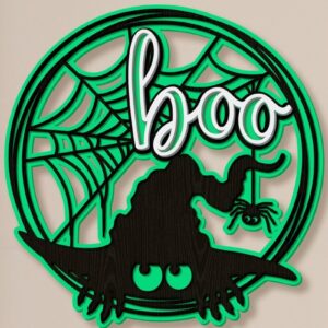 Intra απο ξύλο plywood 3mm-4mm πάχος - Halloween Decor, Halloween Boo  Δίασταση 15x15 cm INTRAFABR-16799109