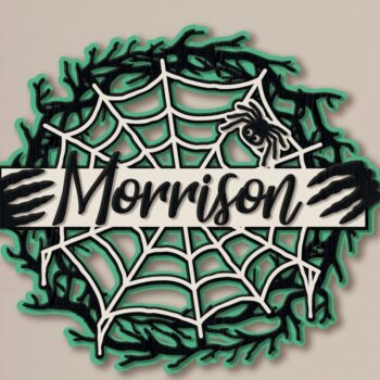 Intra απο ξύλο plywood 3mm-4mm πάχος - Halloween Decor, Halloween Spiderweb Δίασταση 15x15 cm INTRAFABR-16798877 - Image 1