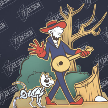 Intra απο ξύλο plywood 3mm-4mm πάχος - Διακόσμηση Halloween Cut Laser Bundle | CNC Δίασταση 15x15 cm INTRAFABR-104059695 - Image 3