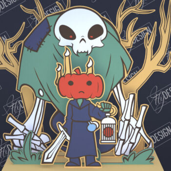 Intra απο ξύλο plywood 3mm-4mm πάχος - Διακόσμηση Halloween Cut Laser Bundle | CNC Δίασταση 15x15 cm INTRAFABR-104059695 - Image 5