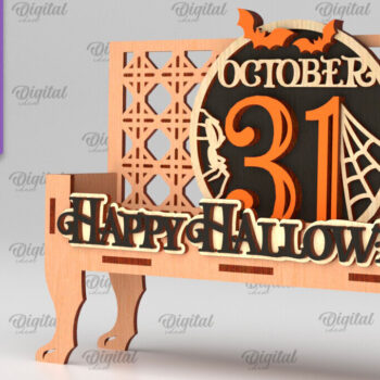 Intra απο ξύλο plywood 3mm-4mm πάχος - Halloween Decor . Halloween Δίασταση 15x15 cm INTRAFABR-104815094 - Image 1