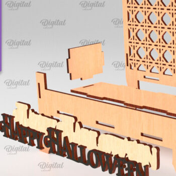 Intra απο ξύλο plywood 3mm-4mm πάχος - Halloween Decor . Halloween Δίασταση 15x15 cm INTRAFABR-104815124 - Image 2