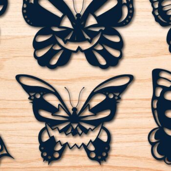 Intra απο ξύλο plywood 3mm-4mm πάχος - Διακόσμηση HALLOWEEN Δέσμη  Cut Laser Δίασταση 15x15 cm INTRAFABR-76734959 - Image 2