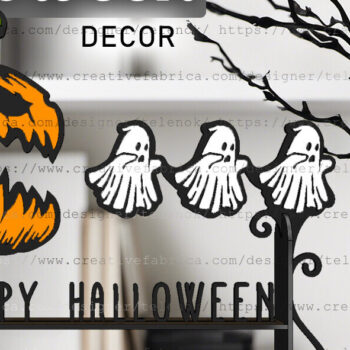 Intra απο ξύλο plywood 3mm-4mm πάχος - Halloween Decor | Halloween Pacman Δίασταση 15x15 cm INTRAFABR-106072938 - Image 1