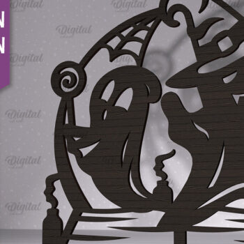 Intra απο ξύλο plywood 3mm-4mm πάχος - Σχέδιο κοπής λέιζερ διακόσμησης αποκριών Δίασταση 15x15 cm INTRAFABR-102832424 - Image 1