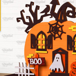 Intra απο ξύλο plywood 3mm-4mm πάχος - Σχέδιο κοπής λέιζερ διακόσμησης αποκριών Δίασταση 15x15 cm INTRAFABR-102529299