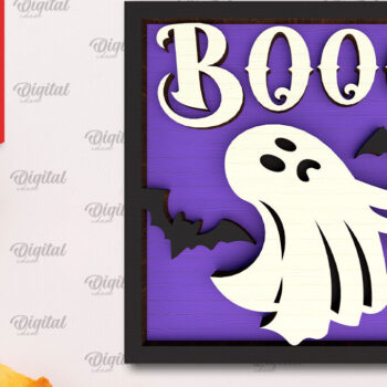 Intra απο ξύλο plywood 3mm-4mm πάχος - Σχέδιο κοπής λέιζερ διακόσμησης αποκριών Δίασταση 15x15 cm INTRAFABR-103784986 - Image 1