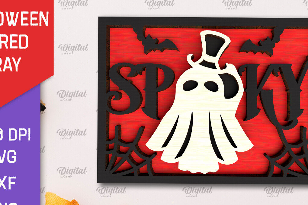 Intra απο ξύλο plywood 3mm-4mm πάχος - Σχέδιο κοπής λέιζερ διακόσμησης αποκριών Δίασταση 15x15 cm INTRAFABR-103785015