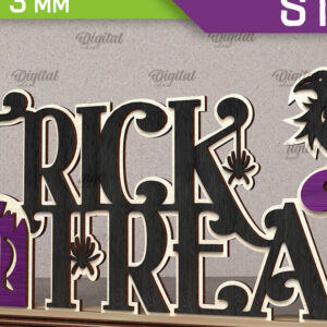 Intra απο ξύλο plywood 3mm-4mm πάχος - Σχέδιο κοπής λέιζερ διακόσμησης αποκριών Δίασταση 15x15 cm INTRAFABR-107362995