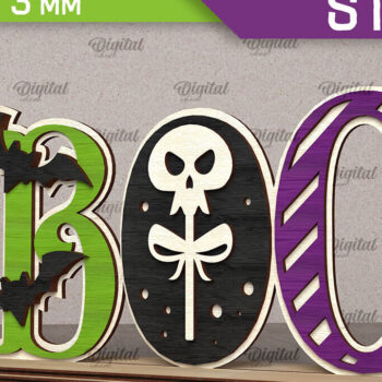 Intra απο ξύλο plywood 3mm-4mm πάχος - Σχέδιο κοπής λέιζερ διακόσμησης αποκριών Δίασταση 15x15 cm INTRAFABR-107363127 - Image 1