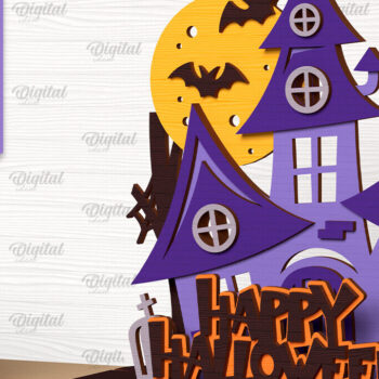 Intra απο ξύλο plywood 3mm-4mm πάχος - Σχέδιο κοπής λέιζερ διακόσμησης αποκριών Δίασταση 15x15 cm INTRAFABR-102529262 - Image 1