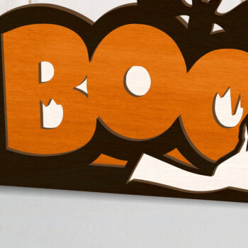 Intra απο ξύλο plywood 3mm-4mm πάχος - Αποκριάτικη διακόσμηση με ρόπαλο Δίασταση 8x4 cm INTRAFABR-104645946 - Image 1