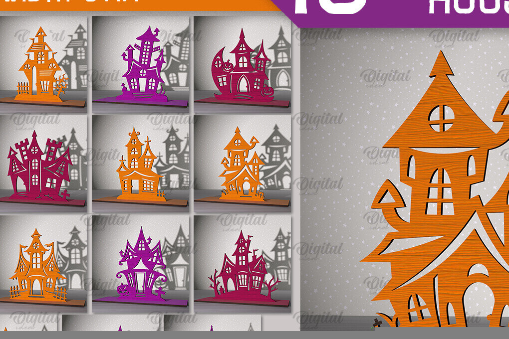 Intra απο ξύλο plywood 3mm-4mm πάχος - Δέσμη κοπής με λέιζερ αποκριάτικες διακοσμήσεις Δίασταση 15x15 cm INTRAFABR-102771423