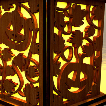 Intra απο ξύλο plywood 3mm-4mm πάχος - Διακοσμητικό Σετ Κηροπήγιο Απόκριες Δίασταση 4x4 cm INTRAFABR-106563985 - Image 5