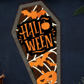 Intra απο ξύλο plywood 3mm-4mm πάχος - Διακοσμητικό φέρετρο αποκριών Δίασταση 7x12 cm INTRAFABR-105643783 - Image 3