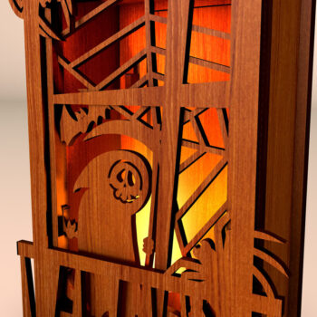 Intra απο ξύλο plywood 3mm-4mm πάχος - Αποκριάτικα διακοσμητικά κομμένα αρχεία φωτός Δίασταση 5x5 cm INTRAFABR-108811093 - Image 3