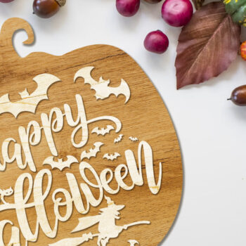 Intra απο ξύλο plywood 3mm-4mm πάχος - Διακοσμητικό πάνελ τοίχου από κολοκύθα αποκριών Δίασταση 5x8 cm INTRAFABR-105160172 - Image 2