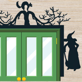 Intra απο ξύλο plywood 3mm-4mm πάχος - Δέσμη κοπής λέιζερ γωνιακής πόρτας Halloween 3 Δίασταση 15x15 cm INTRAFABR-79683817 - Image 4