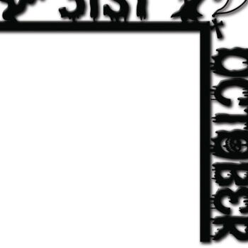 Intra απο ξύλο plywood 3mm-4mm πάχος - Δέσμη κοπής με λέιζερ γωνιακή πόρτα για το Halloween Δίασταση 15x15 cm INTRAFABR-125180510 - Image 10