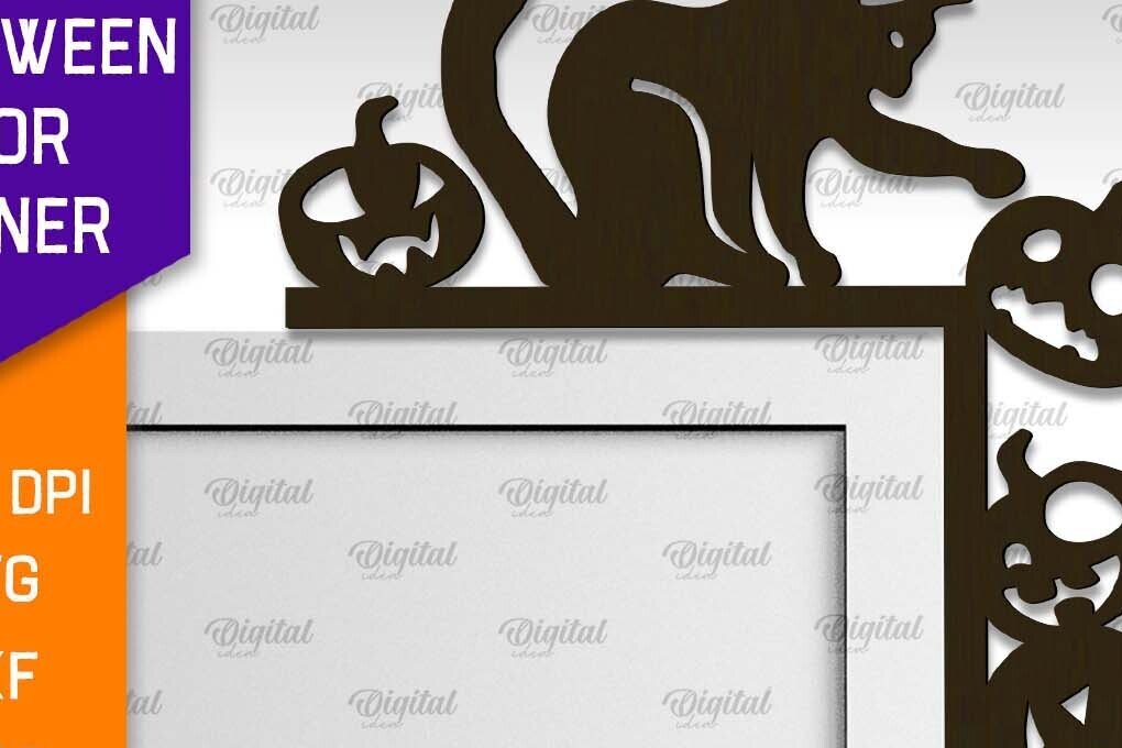 Intra απο ξύλο plywood 3mm-4mm πάχος - Σχέδιο κοπής με λέιζερ γωνία πόρτας αποκριών Δίασταση 15x15 cm INTRAFABR-104181339