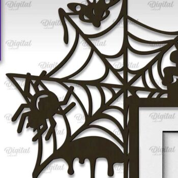 Intra απο ξύλο plywood 3mm-4mm πάχος - Σχέδιο κοπής με λέιζερ γωνία πόρτας αποκριών Δίασταση 15x15 cm INTRAFABR-104181396 - Image 1