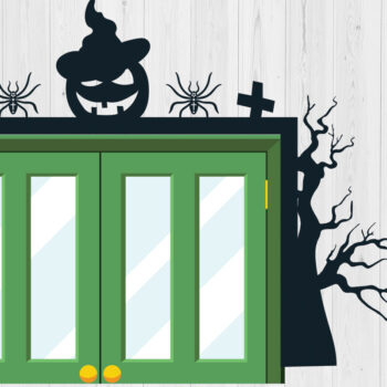 Intra απο ξύλο plywood 3mm-4mm πάχος - Σχέδιο κοπής με λέιζερ γωνία πόρτας Halloween 3 Δίασταση 15x15 cm INTRAFABR-80121741 - Image 3