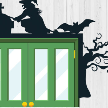 Intra απο ξύλο plywood 3mm-4mm πάχος - Σχέδιο κοπής με λέιζερ γωνία πόρτας Halloween 6 Δίασταση 15x15 cm INTRAFABR-80207395 - Image 2