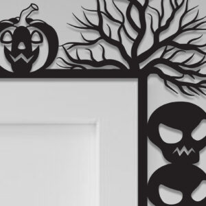 Intra απο ξύλο plywood 3mm-4mm πάχος - Halloween Door Corner Laser Cut  Δίασταση 15x15 cm INTRAFABR-105623503