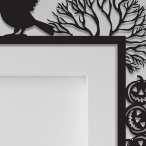 Intra απο ξύλο plywood 3mm-4mm πάχος - Halloween Door Corner Laser Cut  Δίασταση 15x15 cm INTRAFABR-105623506