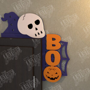 Intra απο ξύλο plywood 3mm-4mm πάχος - Halloween Door Corner | Διακόσμηση βεράντας Δίασταση 15x15 cm INTRAFABR-104382214