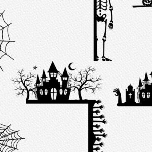 Intra απο ξύλο plywood 3mm-4mm πάχος - Halloween Door Corner  Δίασταση 15x15 cm INTRAFABR-77756511