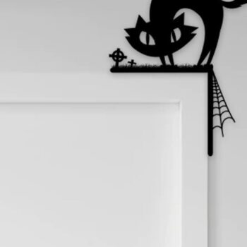 Intra απο ξύλο plywood 3mm-4mm πάχος - Halloween Door Corner Δίασταση 15x15 cm INTRAFABR-34922224 - Image 6