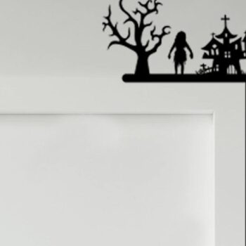 Intra απο ξύλο plywood 3mm-4mm πάχος - Halloween Door Corner  Δίασταση 15x15 cm INTRAFABR-35746807 - Image 3
